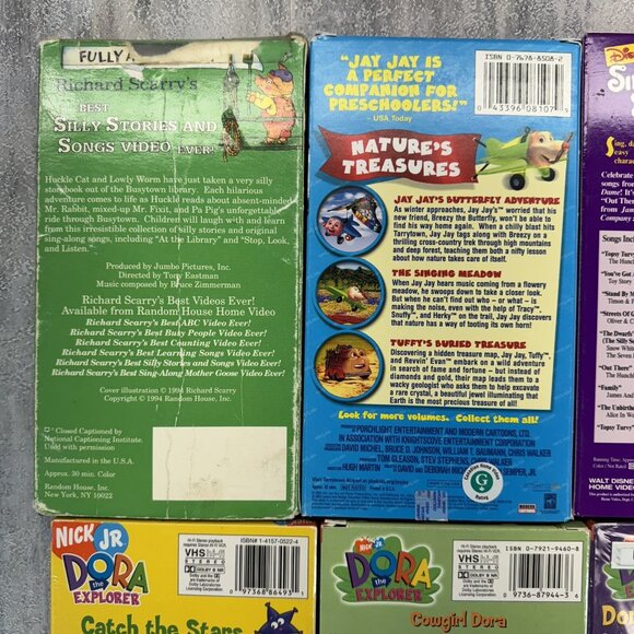 Kids VHS Lot - Dora, Disney Sing A Long, Richard Scary, Jay Jay Nickelodeon - Picture 7 of 10